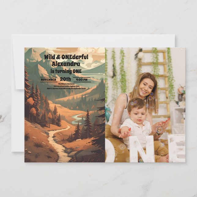 Convite Primeiro aniversario de Fotografia da Floresta Rus (Frente)