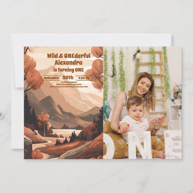 Convite Primeiro aniversario de Fotografia da Floresta Rus (Frente)