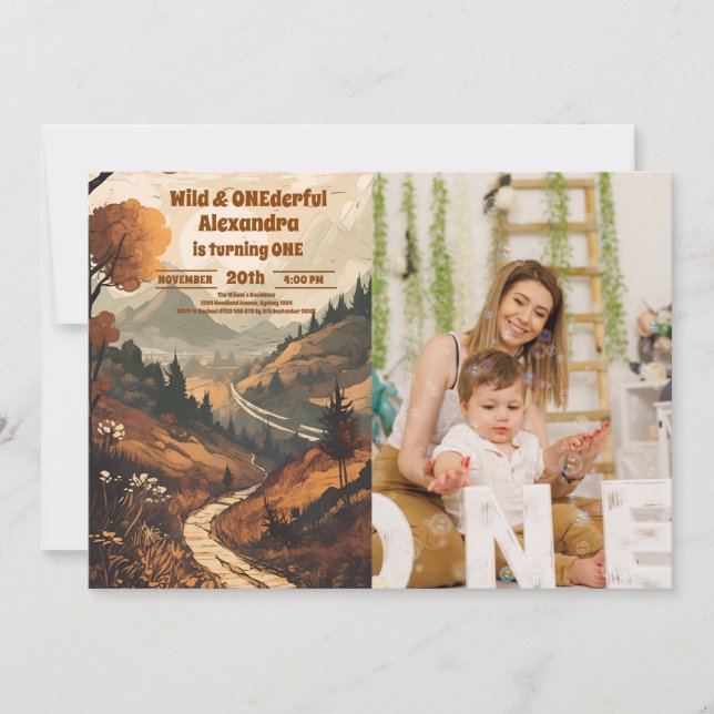 Convite Primeiro aniversario de Fotografia da Floresta Rus (Frente)