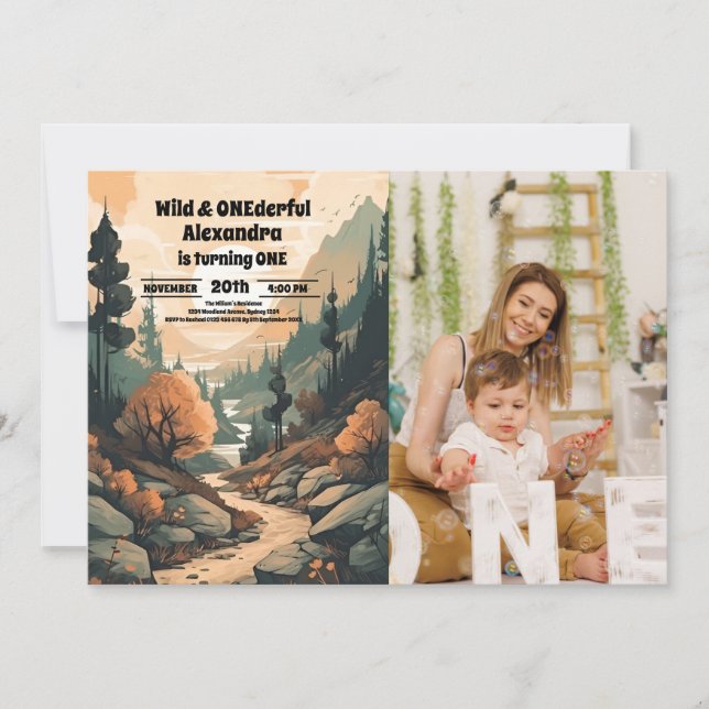 Convite Primeiro aniversario de Fotografia da Floresta Rus (Frente)