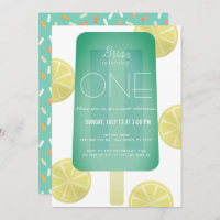 Primeiro aniversario de frasco verde azul