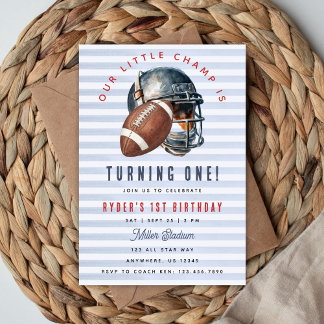 Convite Primeiro aniversario de futebol