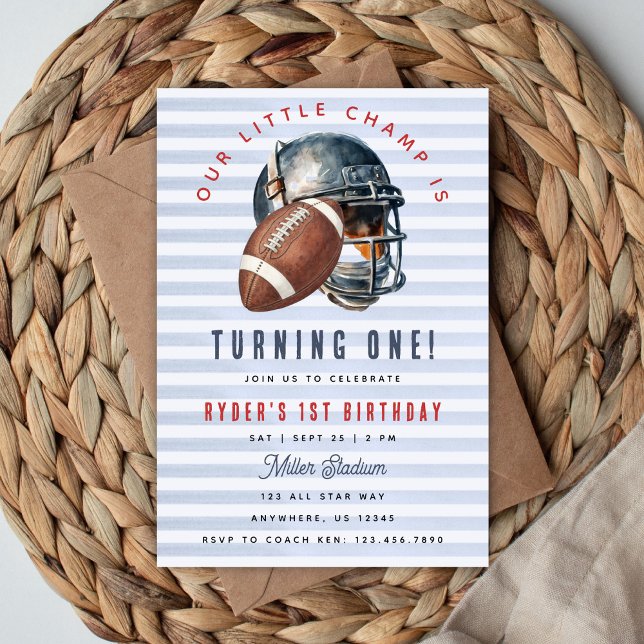 Convite Primeiro aniversario de futebol (Criador carregado)