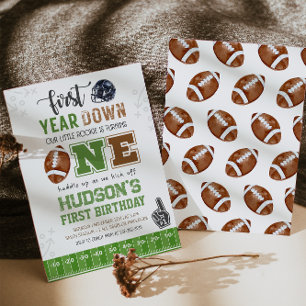 Convite Primeiro aniversario De Futebol No Primeiro Ano