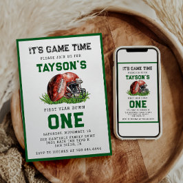 Convite Primeiro aniversario De Futebol No Primeiro Ano