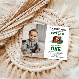 Convite Primeiro aniversario De Futebol No Primeiro Ano