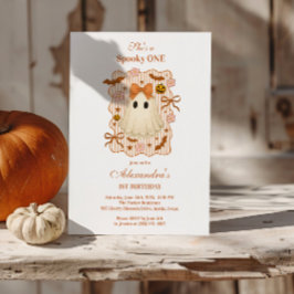 Convite Primeiro aniversario de Halloween do Ghost Lace