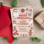 Convite Primeiro aniversario de Hippie Christmas Winter On<br><div class="desc">Hippie Christmas Winter Onederland Convite para primeiro aniversario</div>