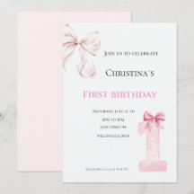 Primeiro aniversário de menina