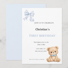 Convite Primeiro aniversário de menino
