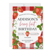 Primeiro aniversario de morango Berry Sweet