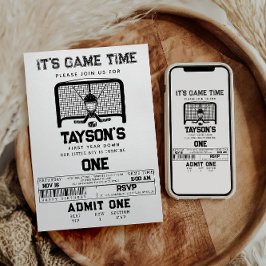 Convite primeiro aniversario de outono do primeiro ano de