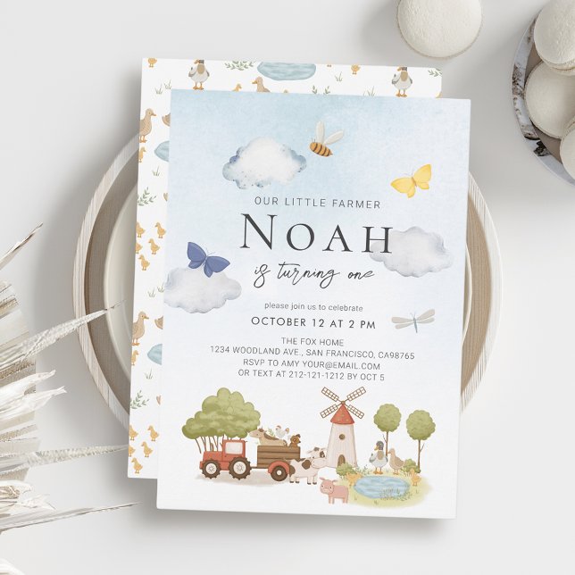 Convite Primeiro aniversario de pequenos agricultores (Criador carregado)