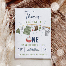 Convite Primeiro aniversario De Pesca O-Fish-Ally Um Anive