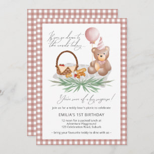 Convite Primeiro aniversario de Piquenique do Balão do Urs