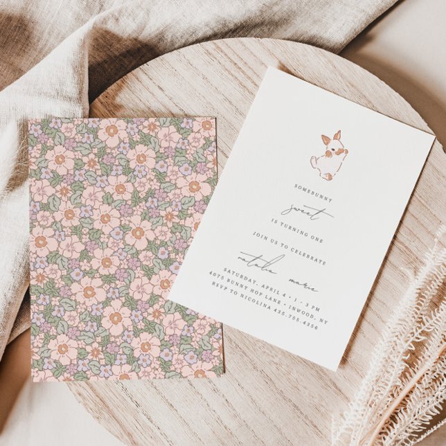 Convite Primeiro aniversario de Primavera doce e Páscoa (Criador carregado)