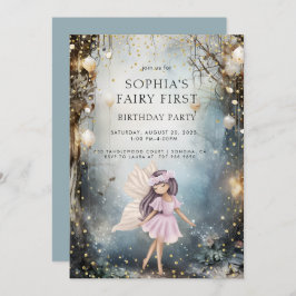 Convite Primeiro aniversario de Primeira Garota Encantada