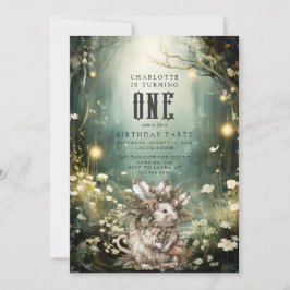 Convite Primeiro aniversario de Rato Florestal Selvagem Um