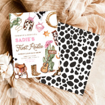 Primeiro aniversário de Rodeo Cowboy Wild West Gir