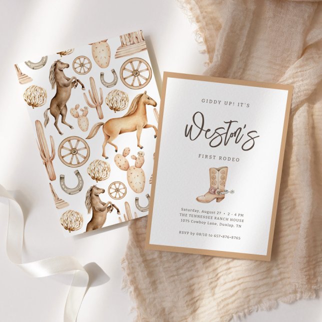 Convite Primeiro aniversário de Rodeo Neutro do Sul (Criador carregado)