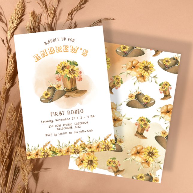 Convite Primeiro aniversário de Rodeo Neutro do Sul (Criador carregado)