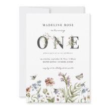 Primeiro aniversario de Tema de Flor Selvagem