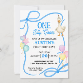 Convite Primeiro Aniversário de Um Bobo Ganso