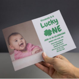 Convite Primeiro aniversario De Um Dia de São Patrício Sor