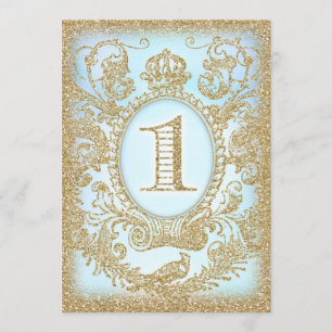 Convite Primeiro aniversário de uma vez Príncipe