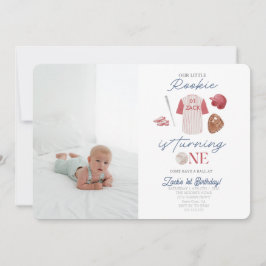 Convite Primeiro aniversario de Uniformes de Baseball Rook