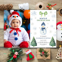 Primeiro aniversario de Winter Onederland Snowman