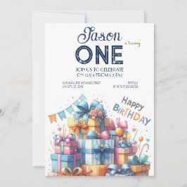 Convite Primeiro Aniversário Divertido do Bebê