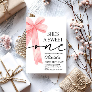 Convite Primeiro aniversario do Arco rosa