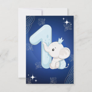Convite Primeiro Aniversário do Bene Elefante