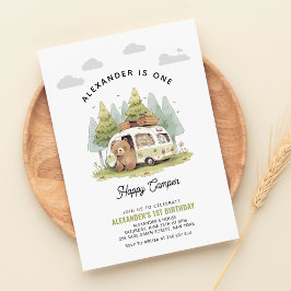 Convite Primeiro Aniversário do Camper Feliz