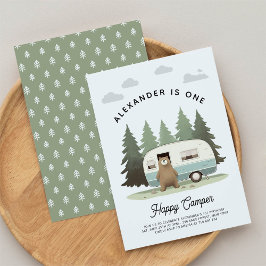 Convite Primeiro Aniversário do Camper Feliz