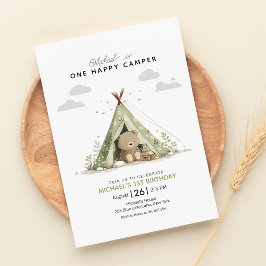 Convite Primeiro Aniversário do Camper Feliz