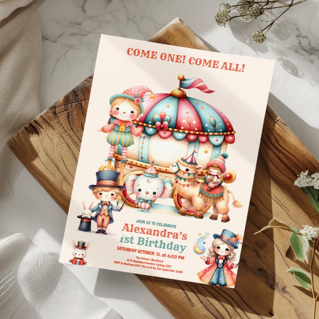 Convite Primeiro aniversario do Carnaval Festival Kid (Criador carregado)