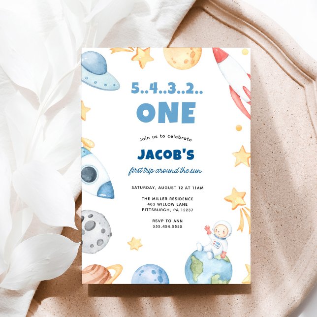 Convite Primeiro Aniversário do Espaço Exterior Desligado (Criador carregado)