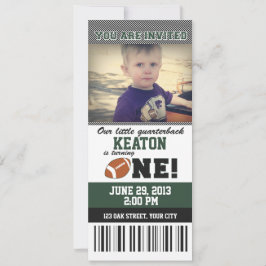 Convite Primeiro aniversário do futebol