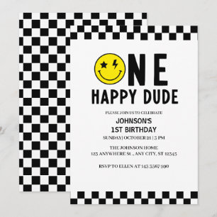 Convite Primeiro Aniversário do Homem Feliz