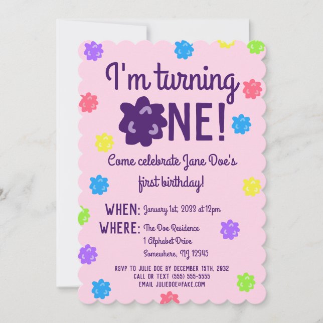 Convite Primeiro Aniversário do Konpeito (Frente)