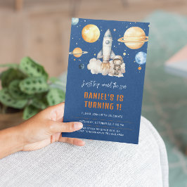 Convite Primeiro Aniversário do Moderno Planeta Exterior