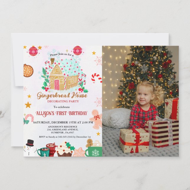 Convite Primeiro aniversario do Partido Decorriador do Gin (Frente)