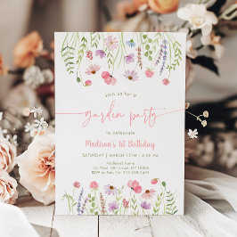 Convite Primeiro aniversario do Partido Jardim de Flores S