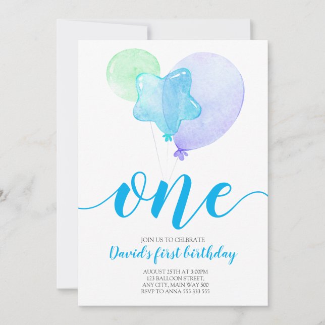 Convite primeiro aniversario do Primeiro Aniversário do Bl (Frente)