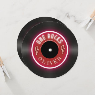 Convite Primeiro aniversário do recorde de vinil