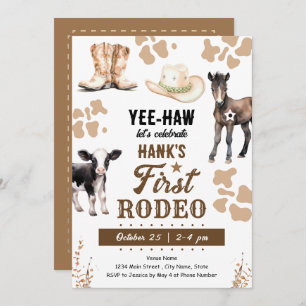 Convite Primeiro aniversário do Rodeo Ocidental