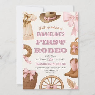 Convite Primeiro Aniversário do Rodeo Rosa Pessoal