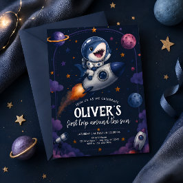 Convite Primeiro Aniversário do Tubarão Espacial